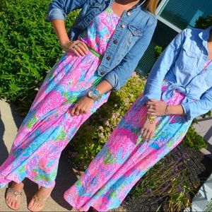 Lilly Pulitzer Tria Maxi Dress. Let’s Cha Cha print.